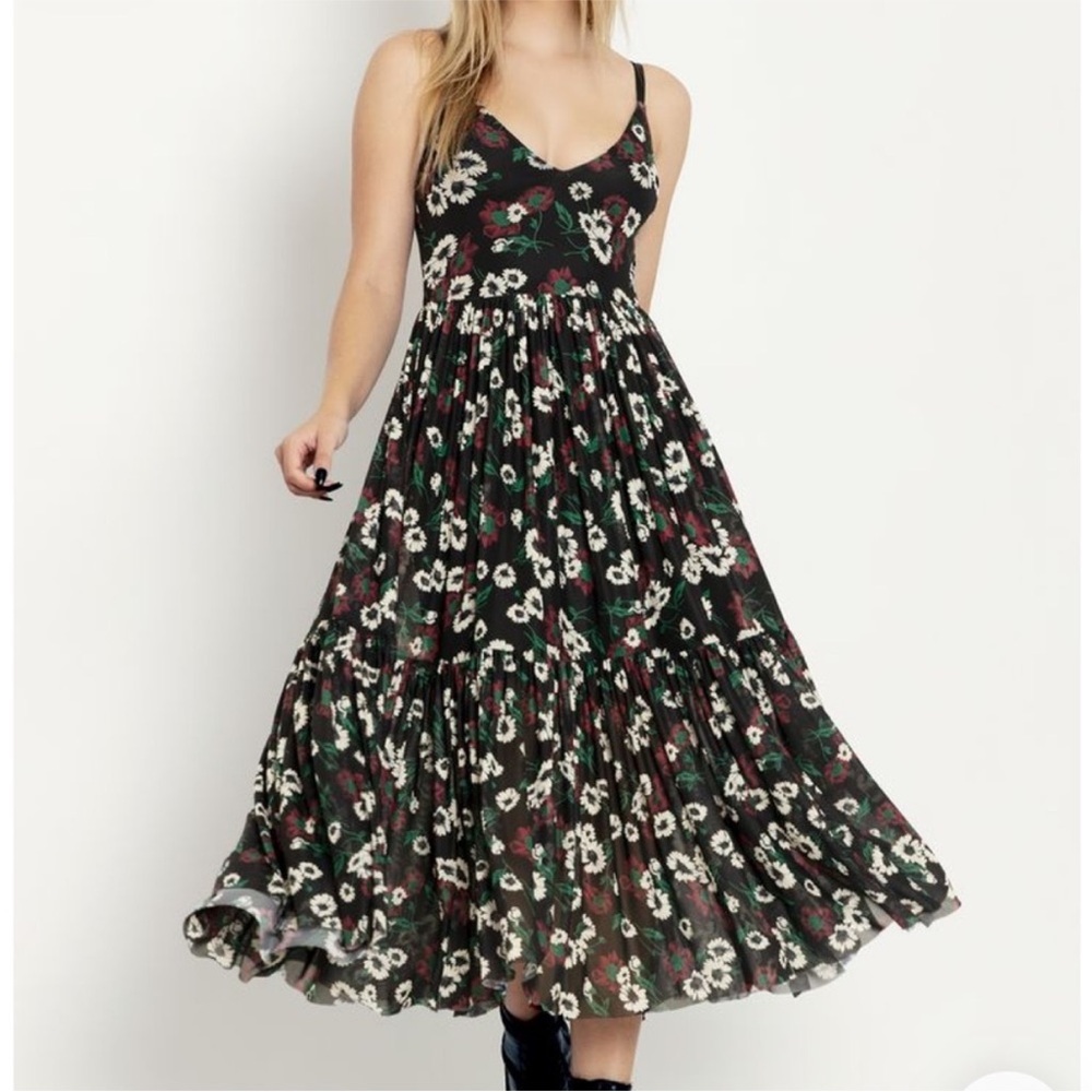 Blackmilk Pretty Weeds Sheer Midaxi Dress